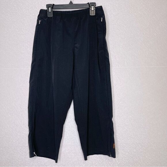 Lucy Flex Cropped Zip Leg Joggers Black S - Picture 1 of 7